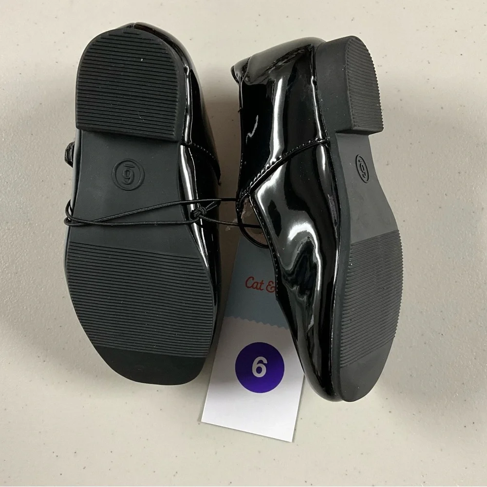 Glossy Black Dress Shoes for Kids Cat & Jack Mary Jane Shoe